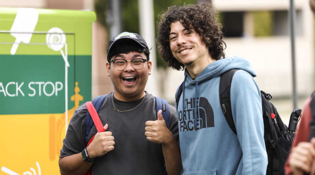 AMPLIFY will feature food trucks, games, giveaways, music, shopMason units, Patriot Perks members, amd community partners.  Photo by:  Ron Aira/Creative Services/ George Mason University