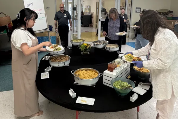 CDC teachers enjoyed a Cinco de Mayo-themed lunch, provided by Mason Dining, during the Teacher Appreciation Week.