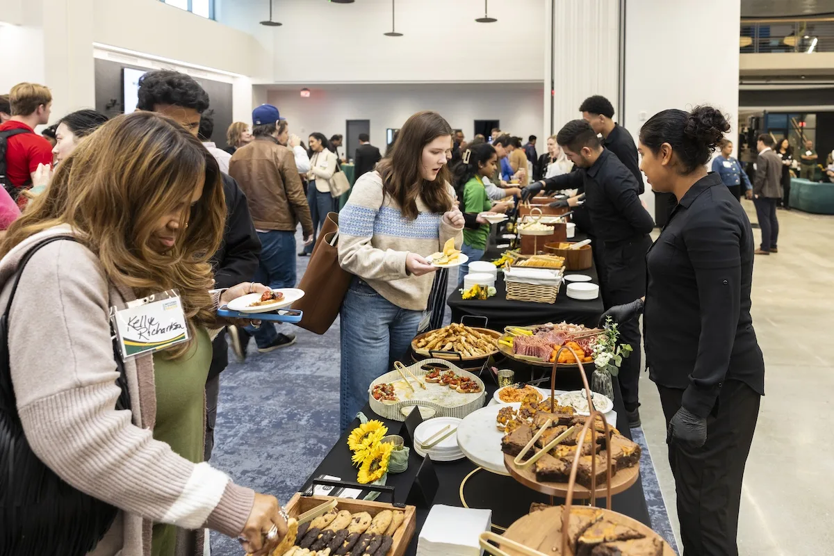 Movers and Shakers Mixer at FUSE, Mason Square.  Photo by:  Ron Aira/Creative Services/ George Mason University