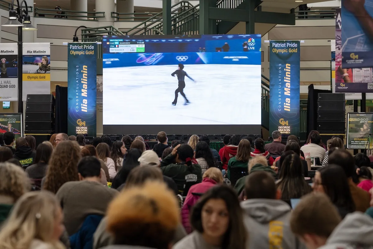 George Mason Gathers to Support Ilia Malinin