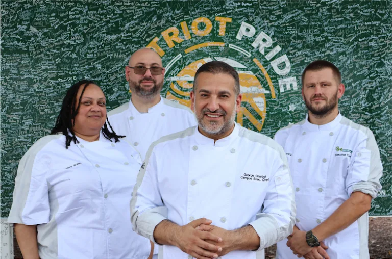 Photo featured head chefs of Mason Dining's dining halls.