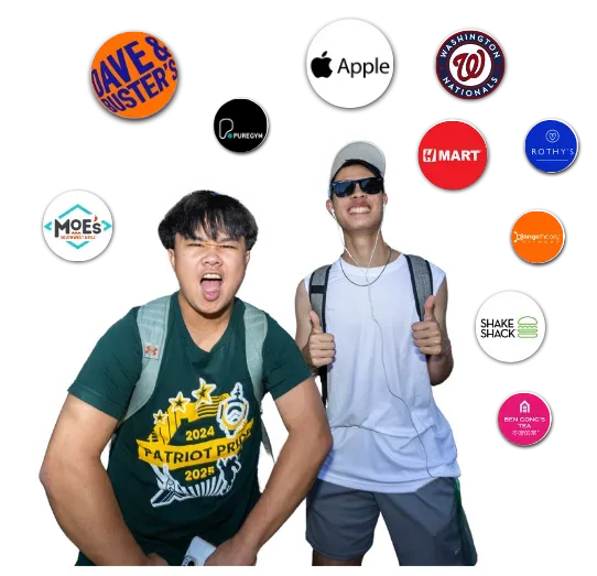 Graphic of students