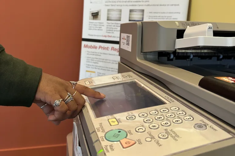 Setting up printing options and use double-sided printing to reduce paper waste